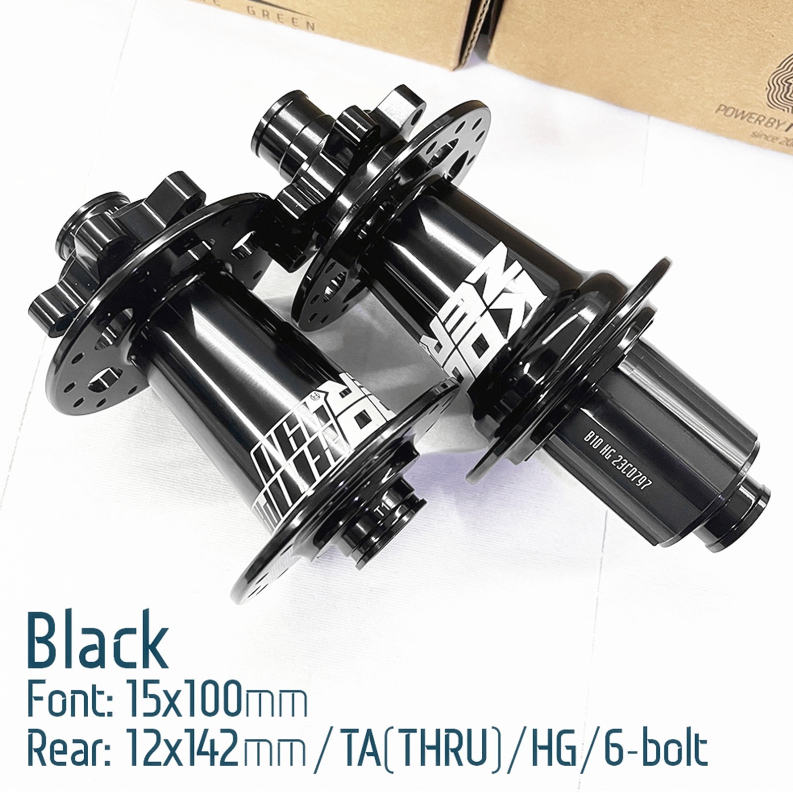 XM490 PRO MTB Hub 32H 6 Bolt 120 Click Thru Axle Disc Brake HG,15x100mm/12x142mm