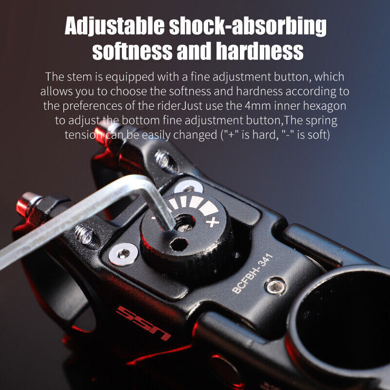 Suspension bicycle stem MTB road stem 31.8x85mm 380g shock absorber damping