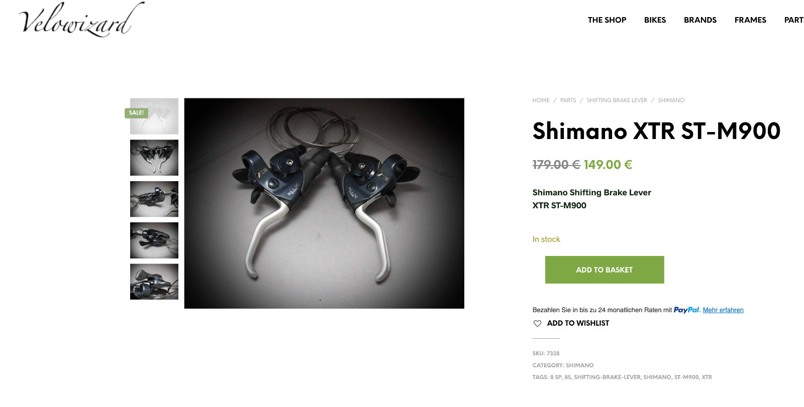 Shimano XTR ST M 900 Shifting Brake Lever / 3x8sp / STI xt lx #VELOWIZARD