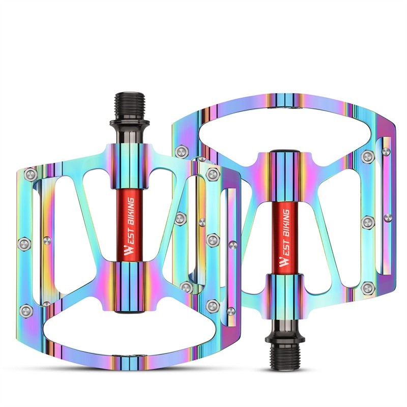 WEST BIKING 3 Sealed Bearing 9/16″ Bicycle Pedals Cycling Bike Pedals Colorful