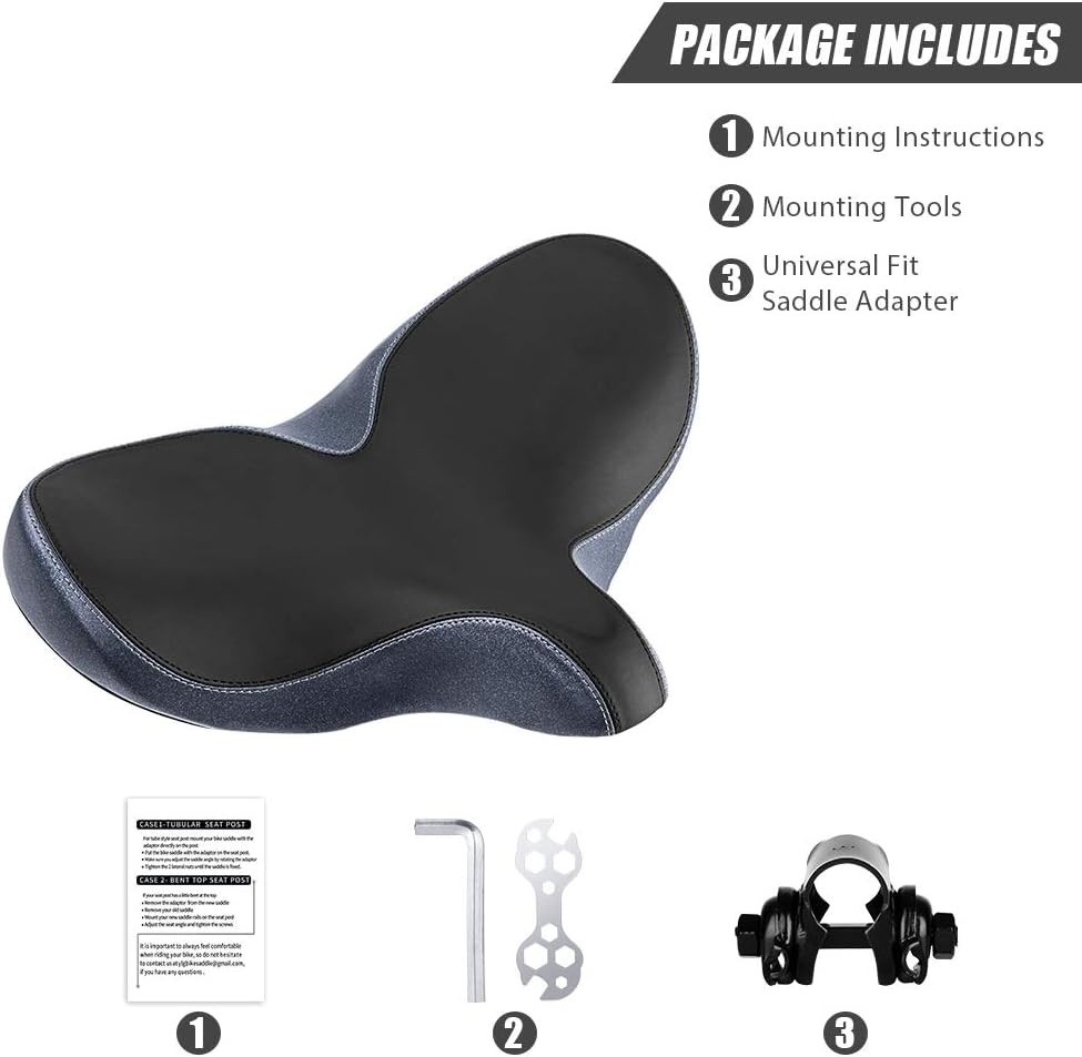 Waterproof Soft Bike Saddle Universal Fit