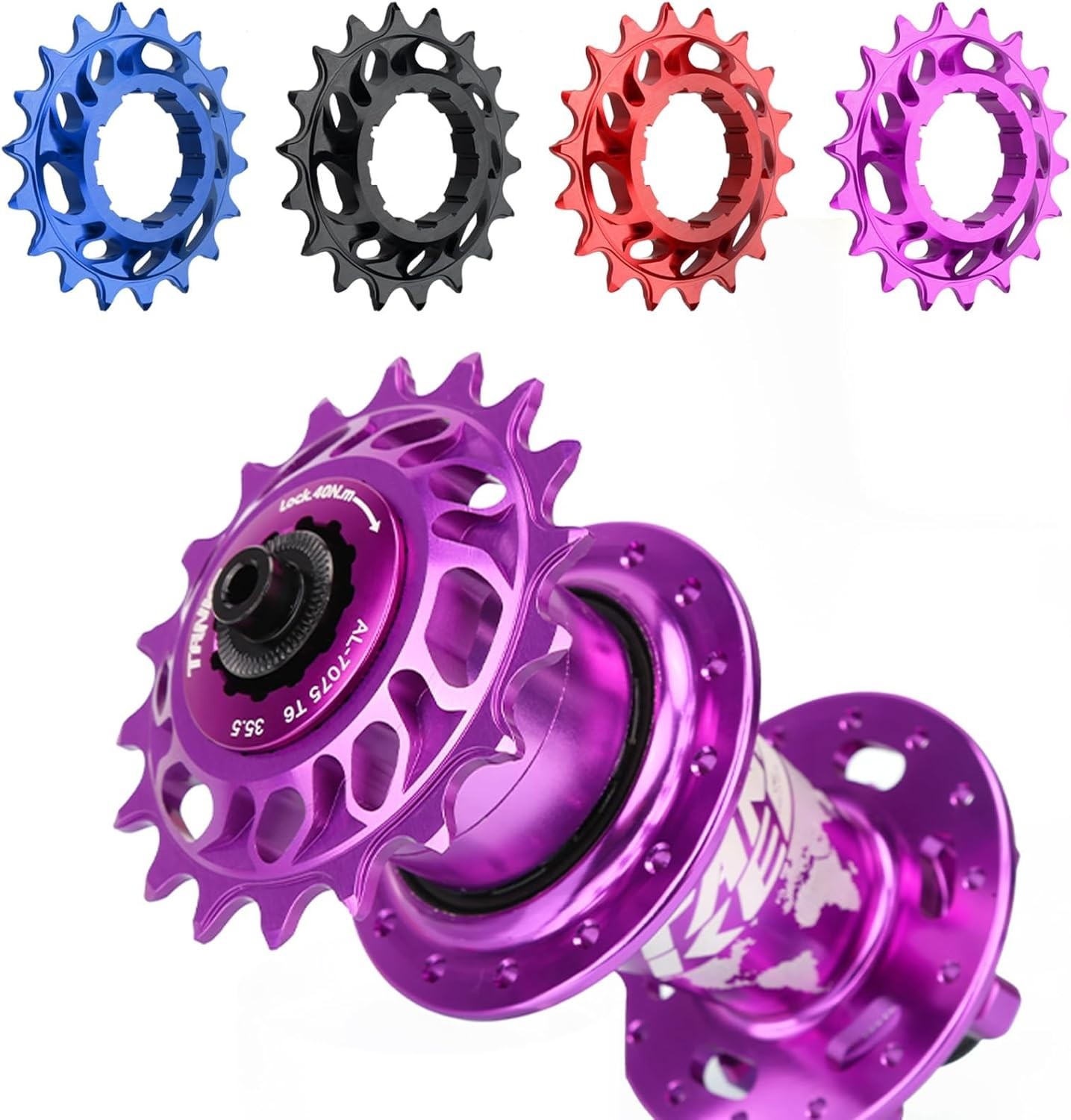 Aluminum Single Speed Cog Kit