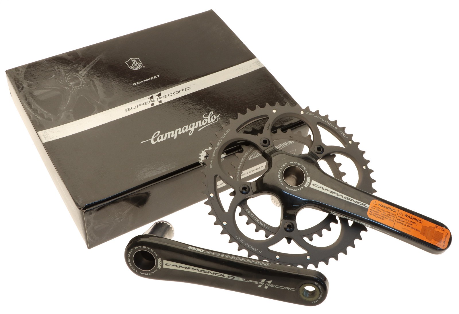 Campagnolo Super Record Crankset 50/34T Compact 11s 172.5mm ’09 Ultra-Torque NEW