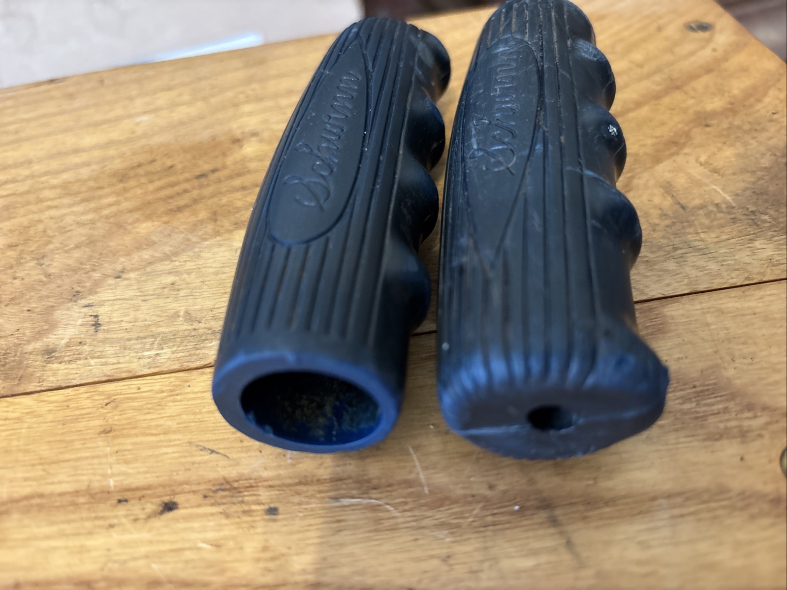 Vintage Schwinn Dark Blue Hand Grips Panther Jaguar Phantom Etc Chubby Grips