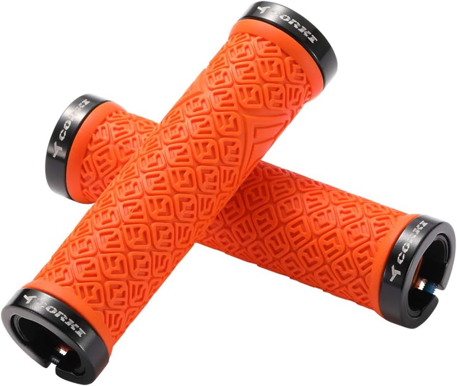 Corki Mountain Bike Grips Rubber Double Locking Handlebar Locks for MTB Downhill