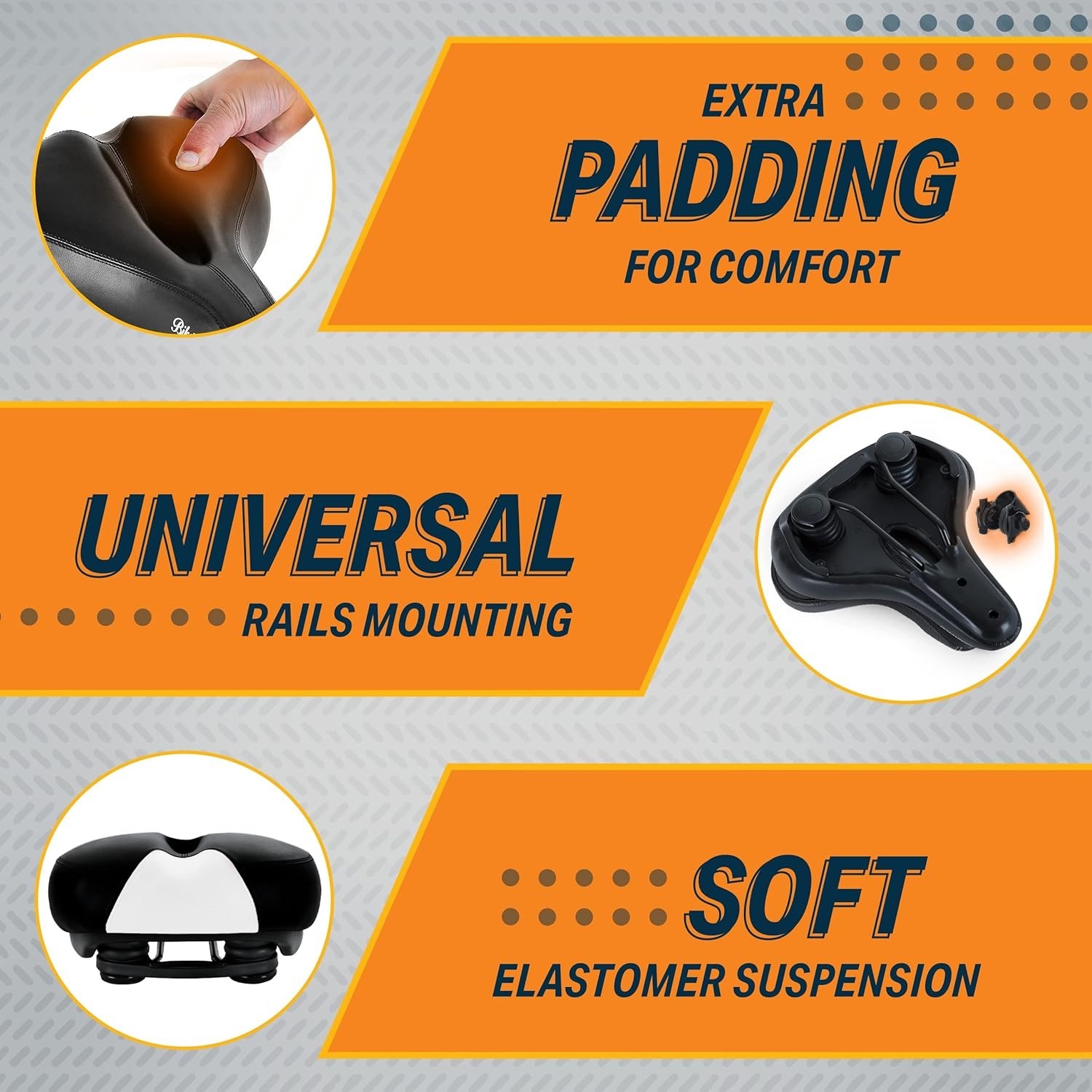 Comfort Saddle for Women & Men – Universal Fit Indoor & Outdoor Bicycles – Ce…