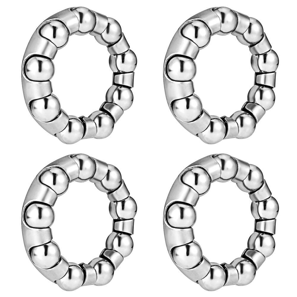 Jaceyon Bike Ball Crank Bearing Retainer 1/4″ For Crank, Silver