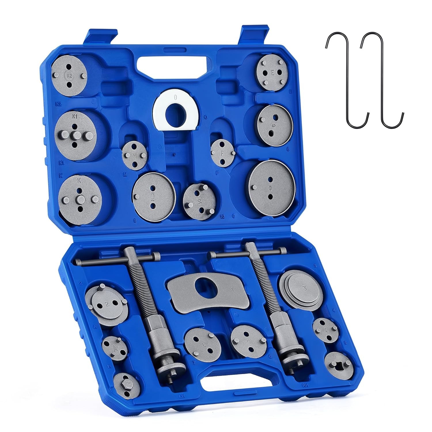 Brake Caliper Compression Tool Set 24pc Heavy Duty Piston Tool Orion Motor Tech