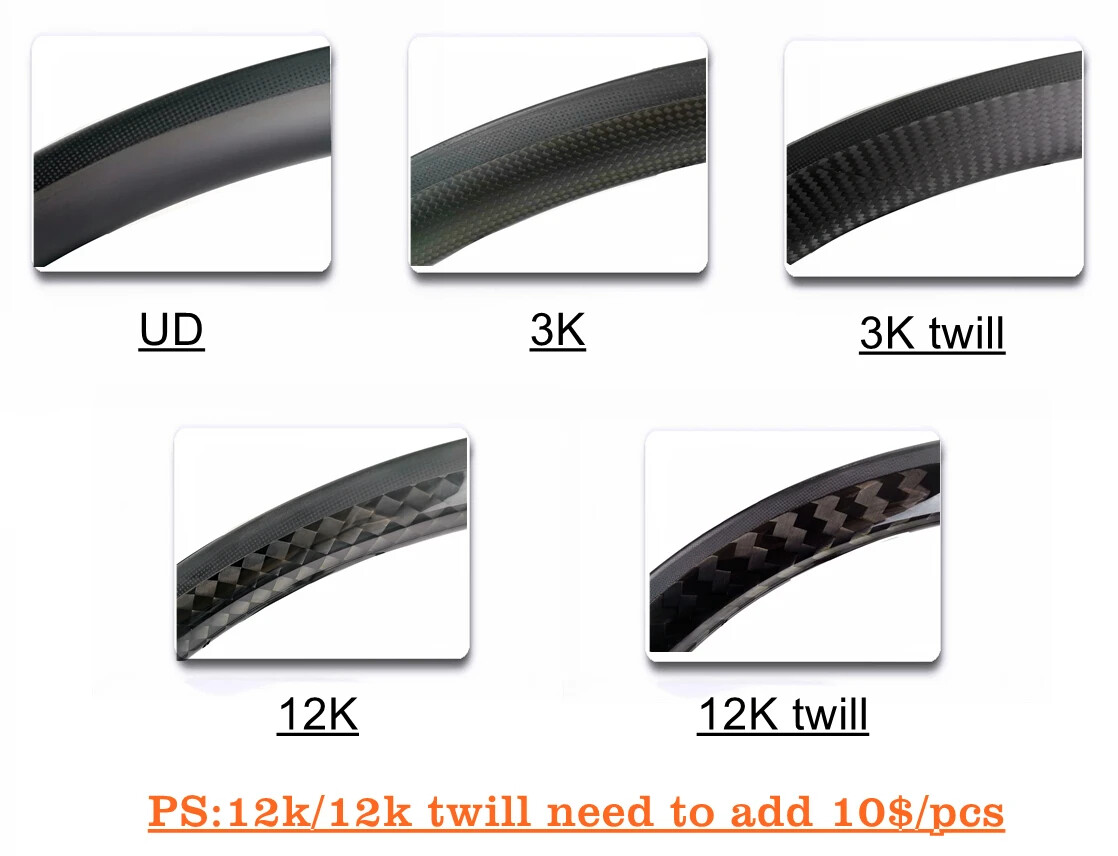 700C Road Bike Full Carbon Rim 65*28mm UD Matte/Glossy Disc/V-brake Rims