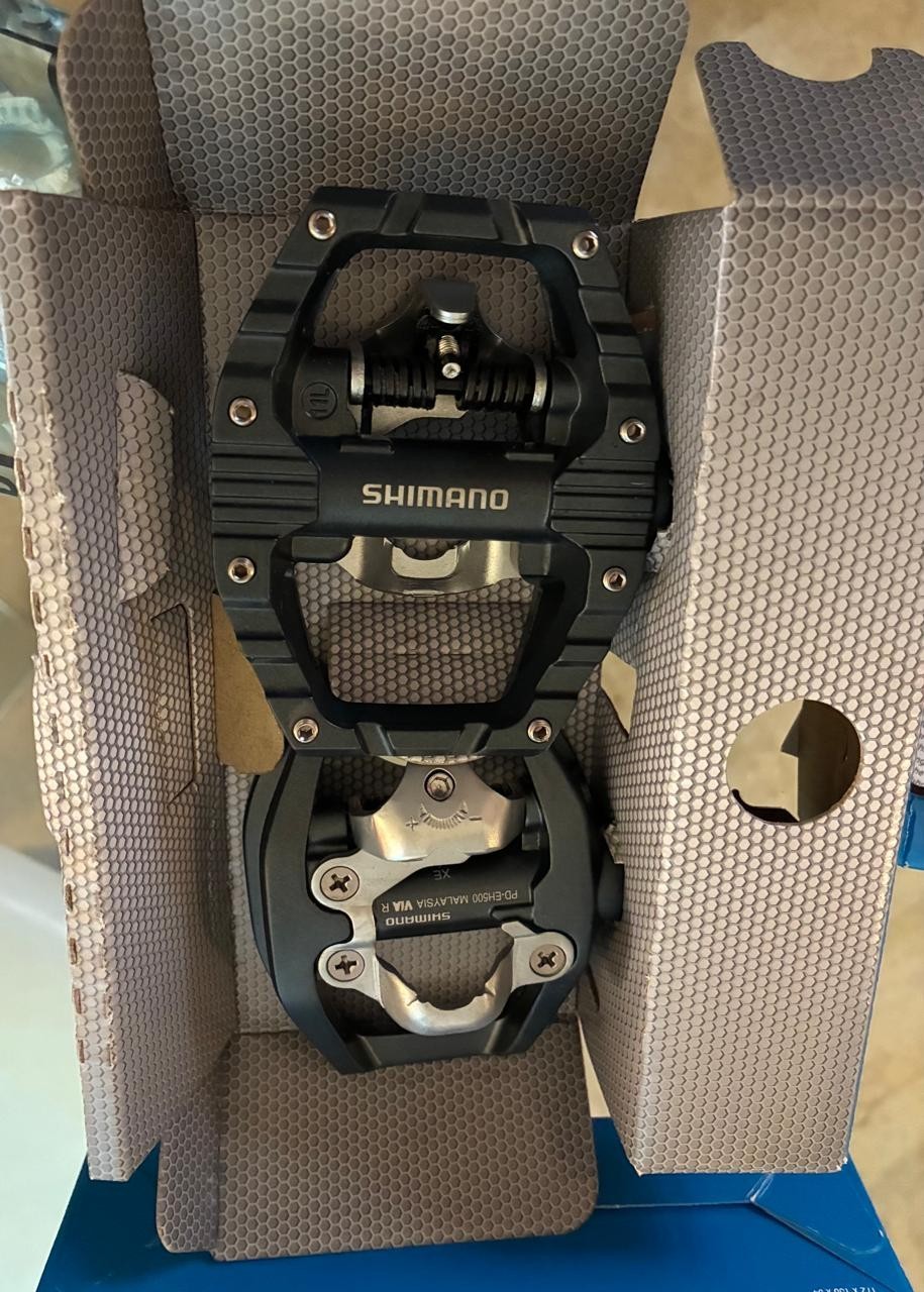 Shimano PDEH500 Aluminum SPD Road Touring Platform Pedals- Brand Spanking new