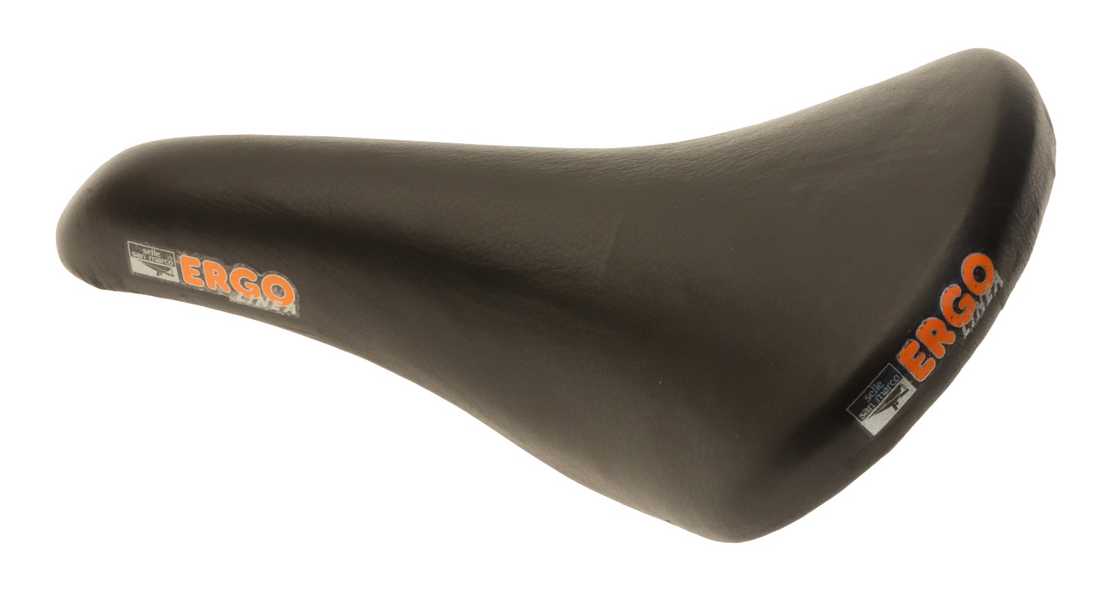 Selle San Marco Ergo Linea Saddle Steel Black Smooth Leather 80s NOS NEW