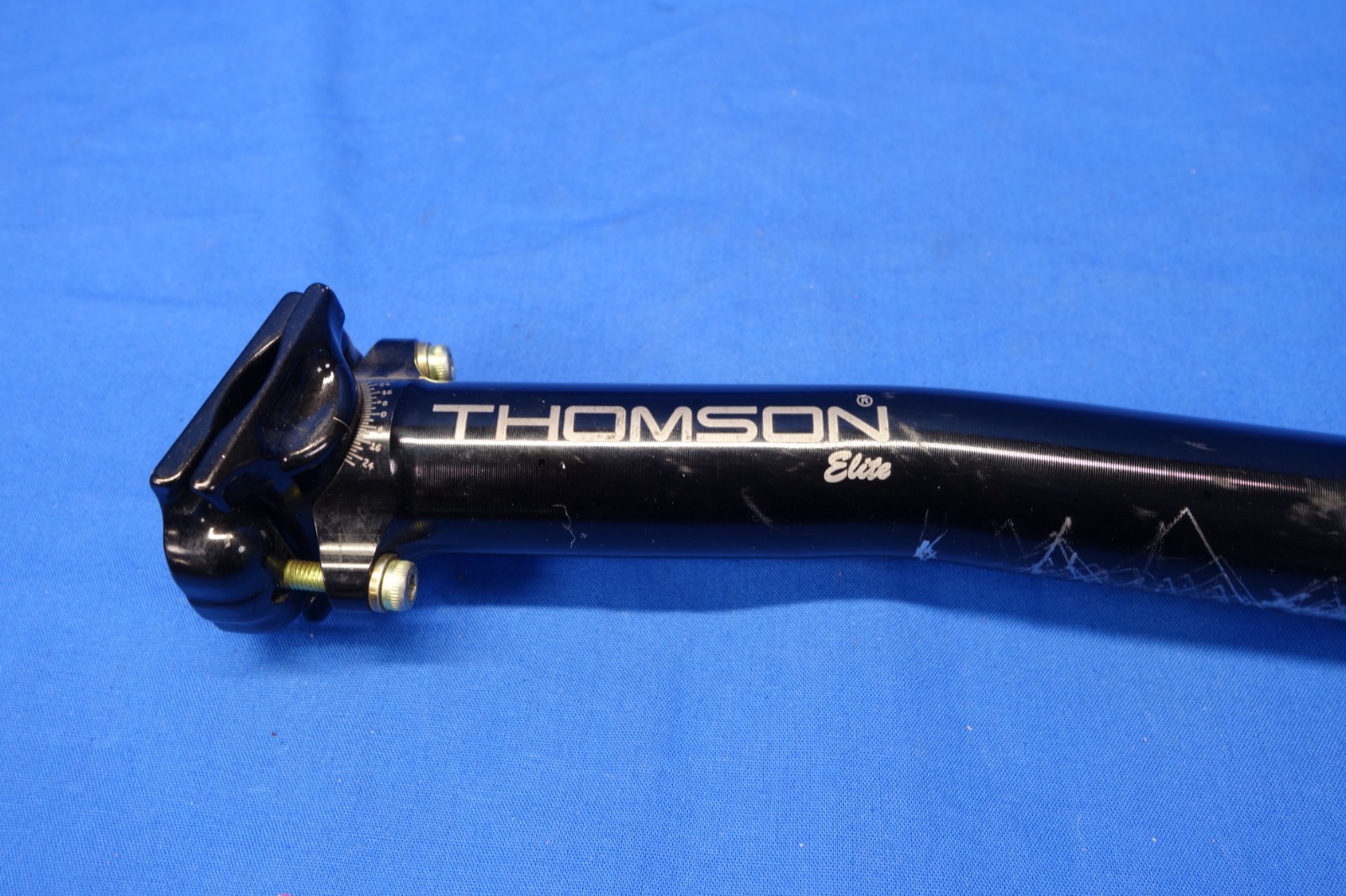 Thomson Elite Setback CNC Aluminum Seatpost: 30.9mm Diameter x 367mm Length