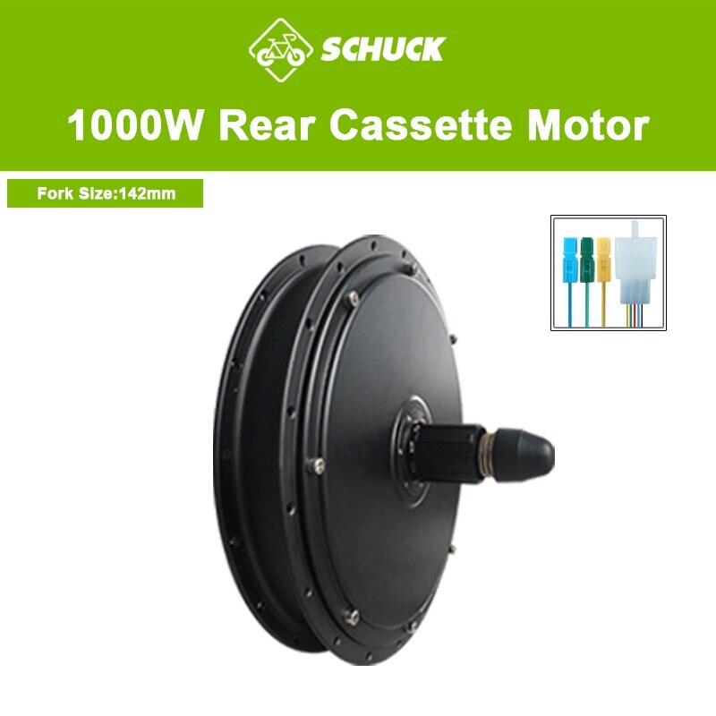 48V 1000W 1500W 2000W Ebike Gearless Front Rear Rotate Cassette Drive Hub Motor
