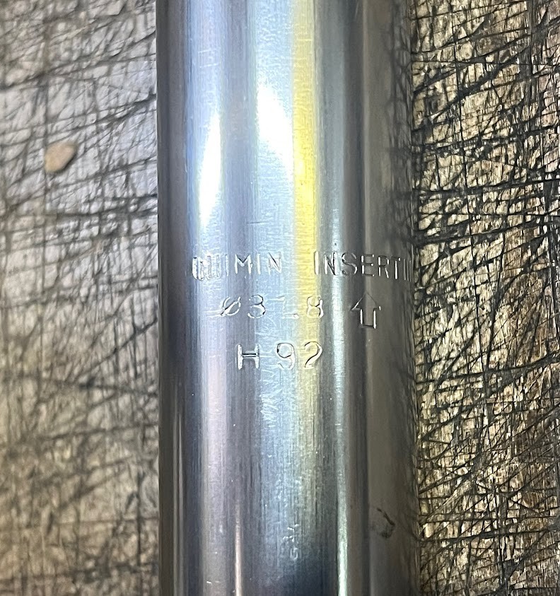 SANTANA Tandems – Post Moderne – PM402 Seatpost 31.8 X 300mm – SILVER – NEW
