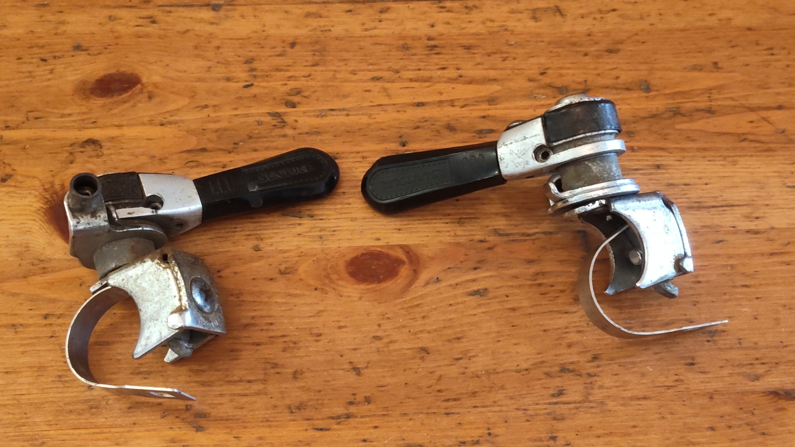 Early Vintage Suntour Mighty Power Thumb Shifters