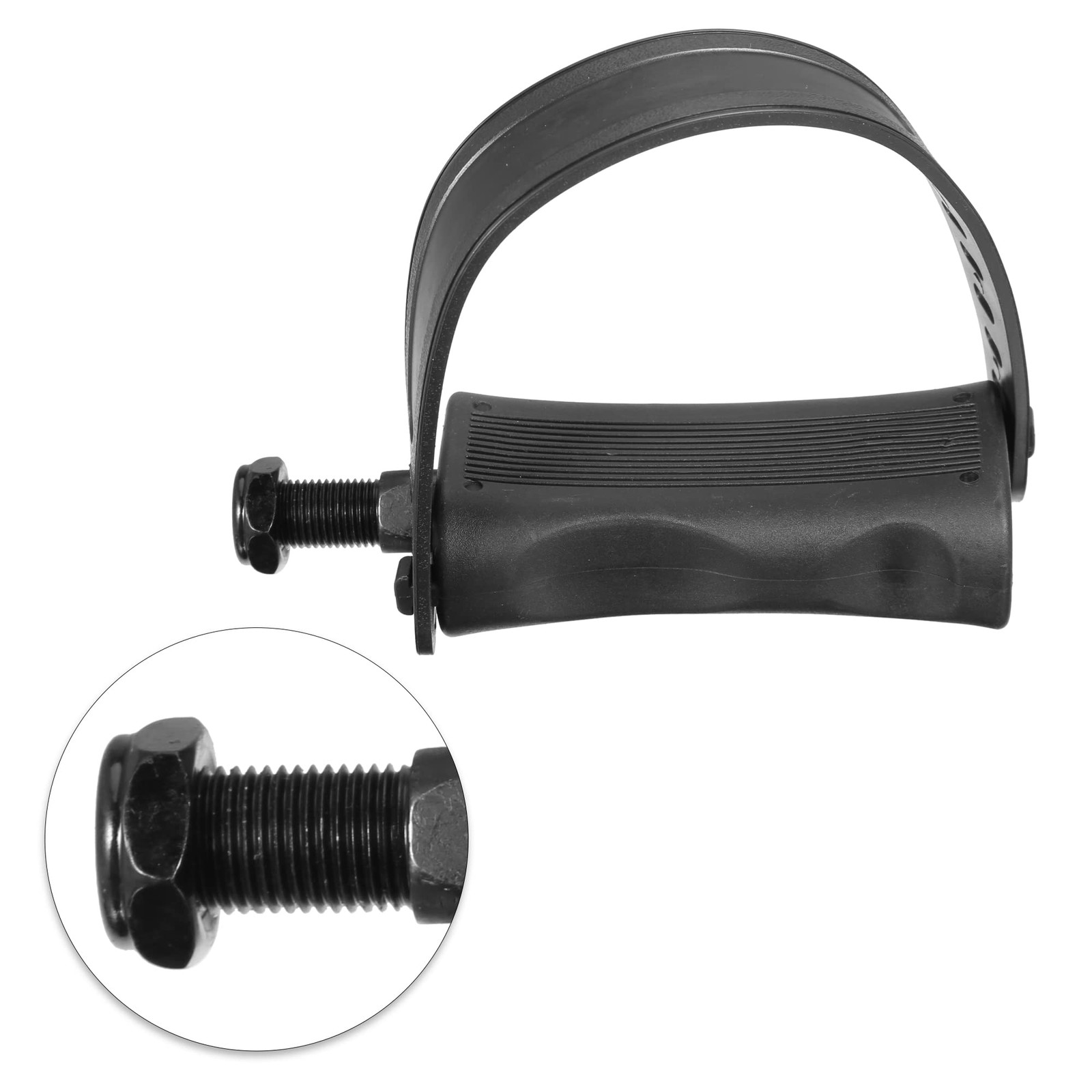X AUTOHAUX 1 Pair Exercise Bike Pedals with Straps 1/2 Inch Spindle Cycling Part