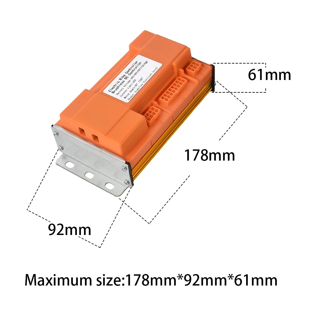 36V-84V Electric Bicycle Brushless Controller 48V 72V 3000W Sine Wave Controller