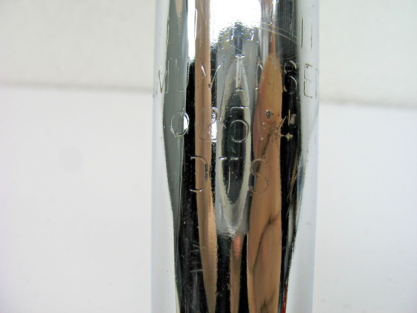 Chrome/Silver Steel Seat Post from a 16″ RoyalBaby Star Bicycle 25.4 – Used