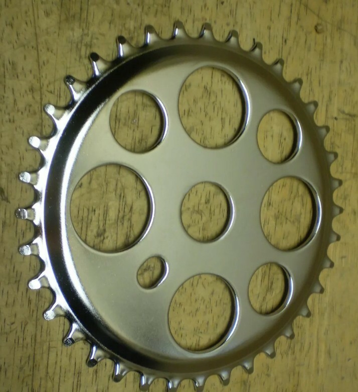 LUCKY 7 BICYCLE SPROCKET 36T VINTAGE STINGRAY BICYCLE CHAINRING BMX,WHITE OR BLK