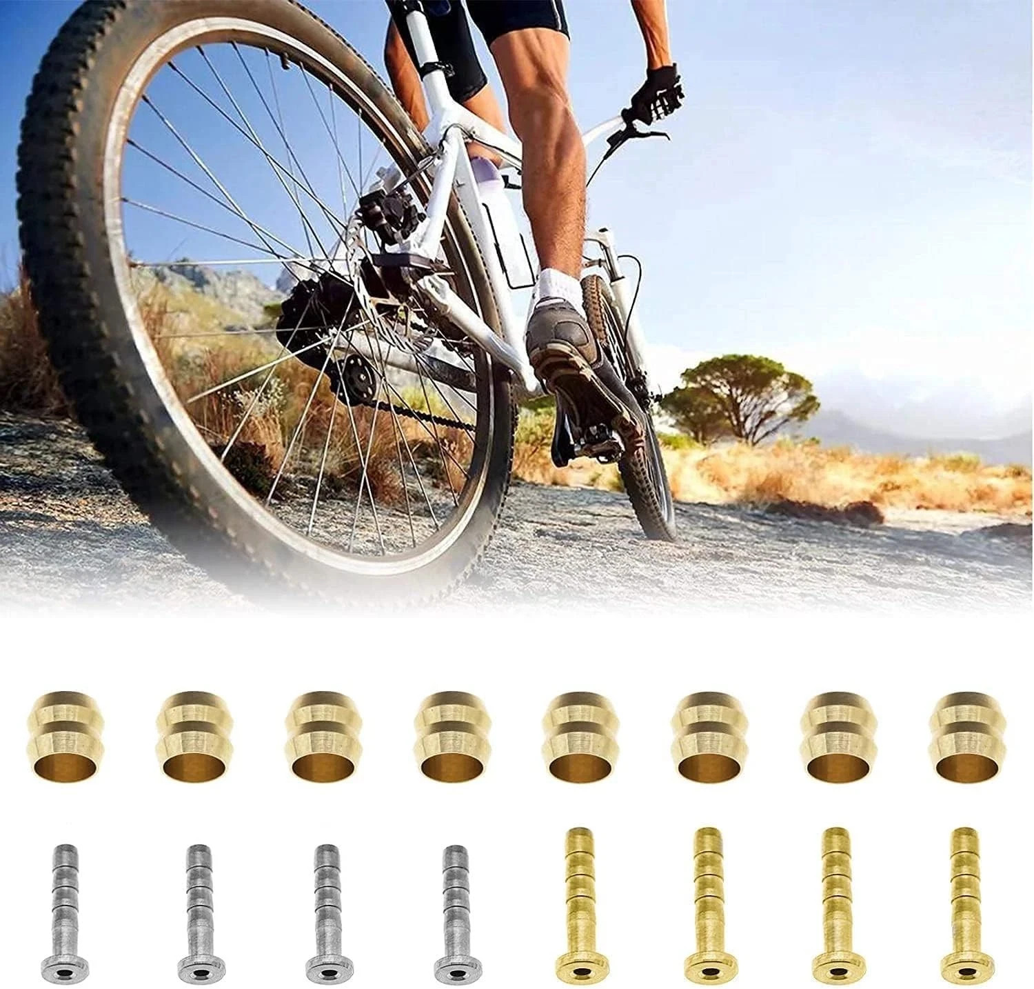 CYSKY Bike Hydraulic Brake Hose Kit 2500mm for Shimano BH59 BH90 Sram Black