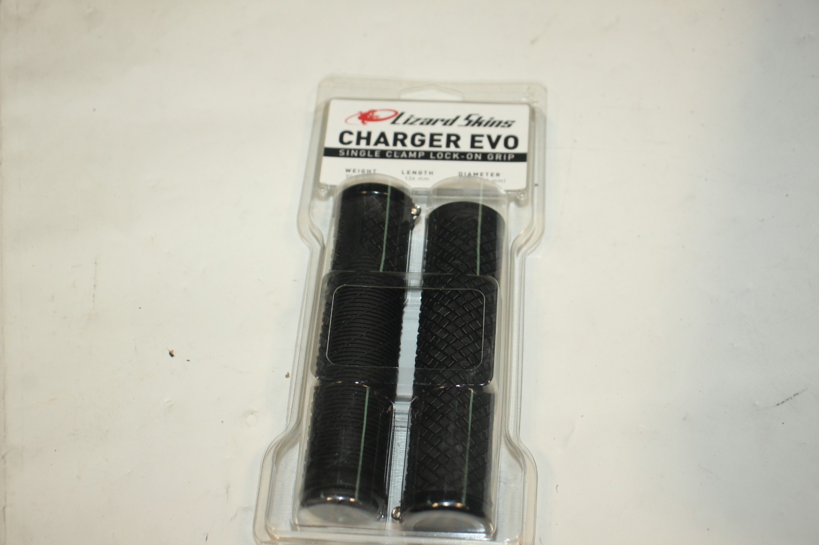 Lizard Skins Charger EVO Single Clamp Lock On Bicycle Grip Black LOCEV100
