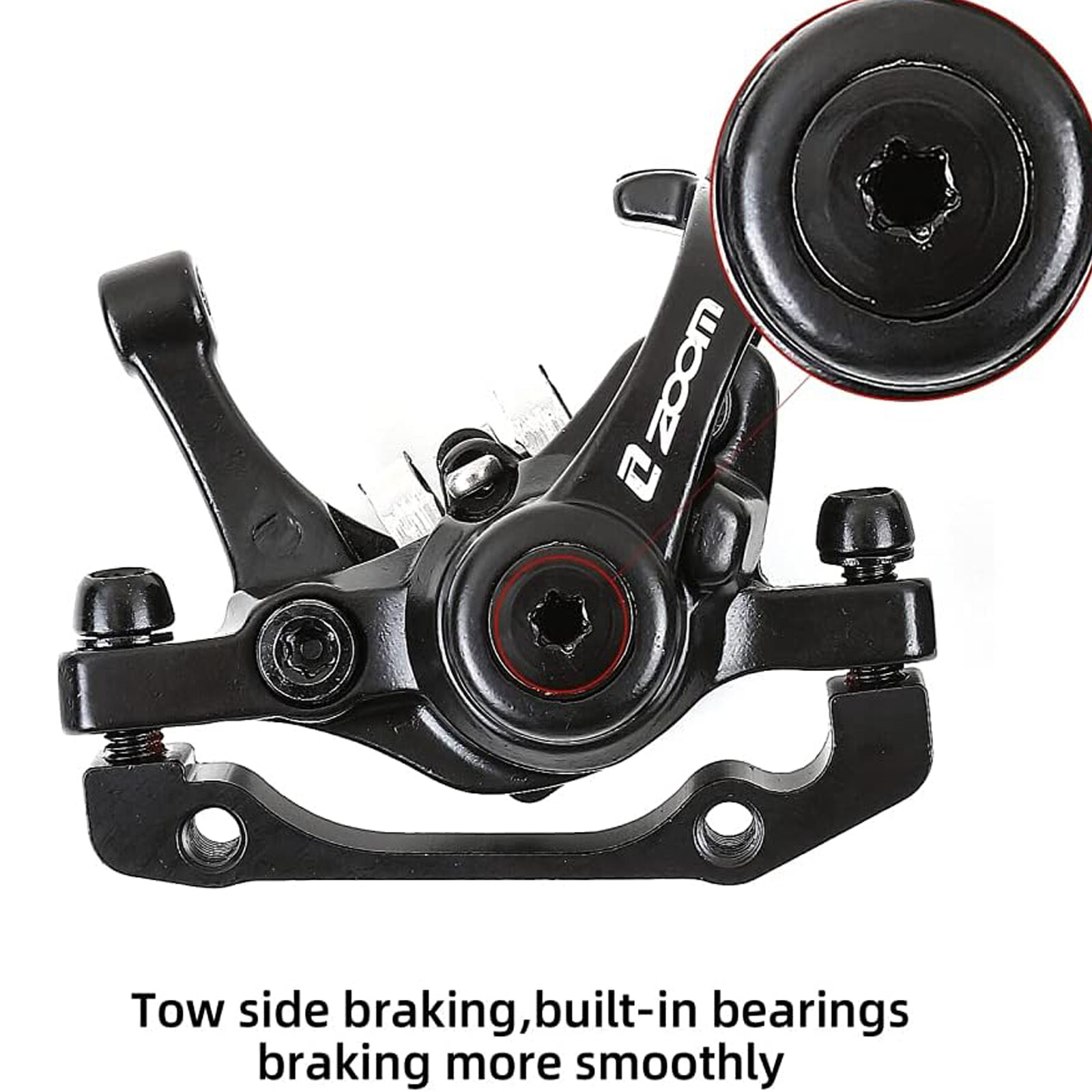 ZOOM DB-680 Double Piston Mechanical Disc Brake Caliper MTB BMX Bike Front/Rear