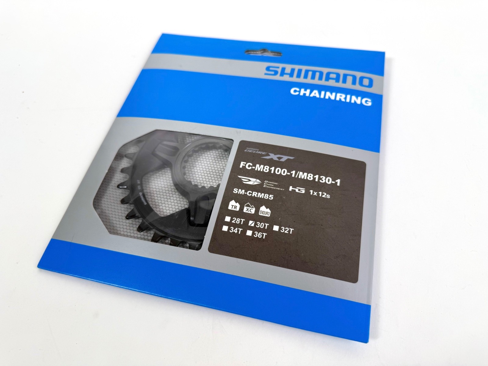 New Shimano XT SM-CRM85 30t 1x Chainring for M8100 / M8130 Cranks Mountain Bike