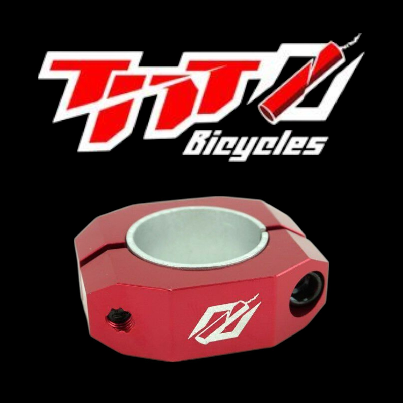 TNT Bicycles Double-Bolt BMX Seat Post Clamp – 31.8mm & 28.6mm Red