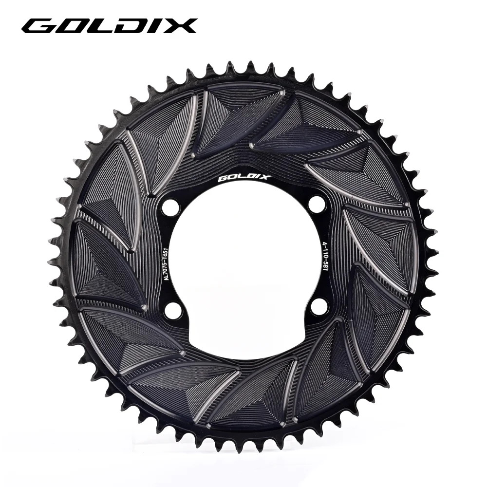 GOLDIX Road Bike Chainring 110BCD 46T-58T CNC Aluminum for Shimano R7000 R8000