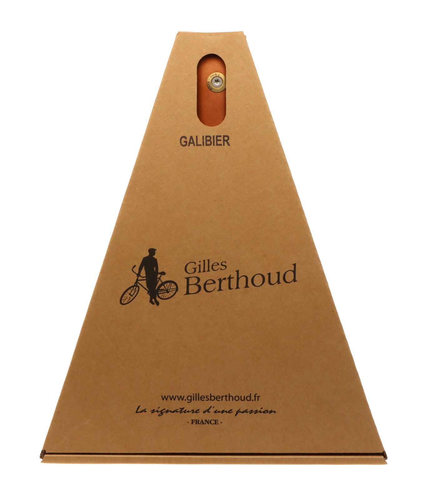 Gilles Berthoud Galibier Saddle Titanium Rail Hard Leather Cover Natural NEW NOS