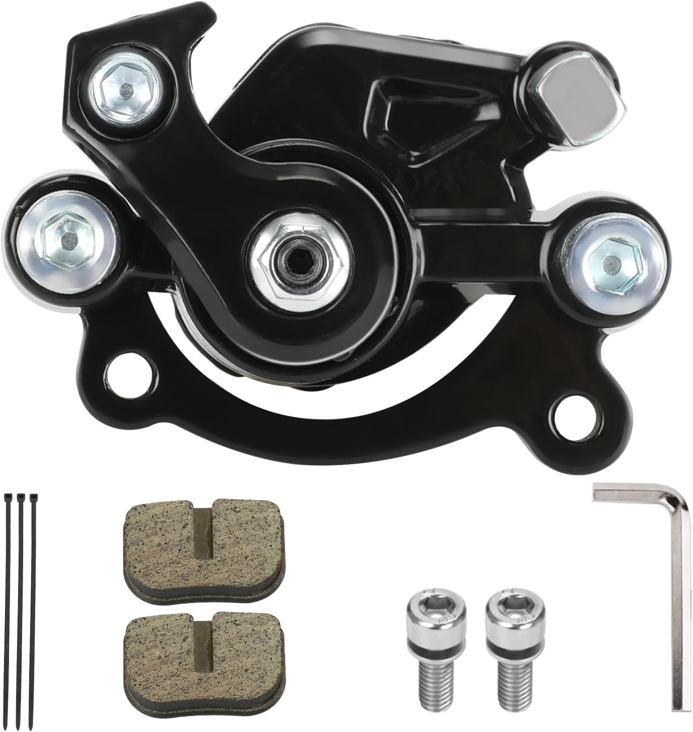 Mechanical Brake Caliper with Dual Pads for Various Mini Bike Models – 8.1 oz