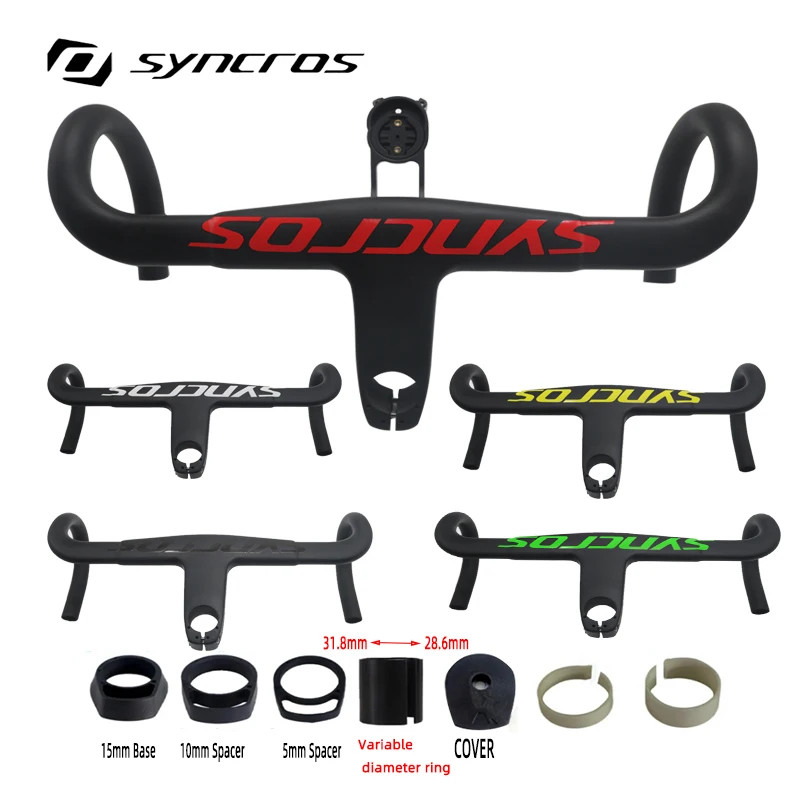 Syncros Road Bike Carbon Drop Bar Stem Carbon Bicycle Frame 28.6/31.8mm 90-120mm