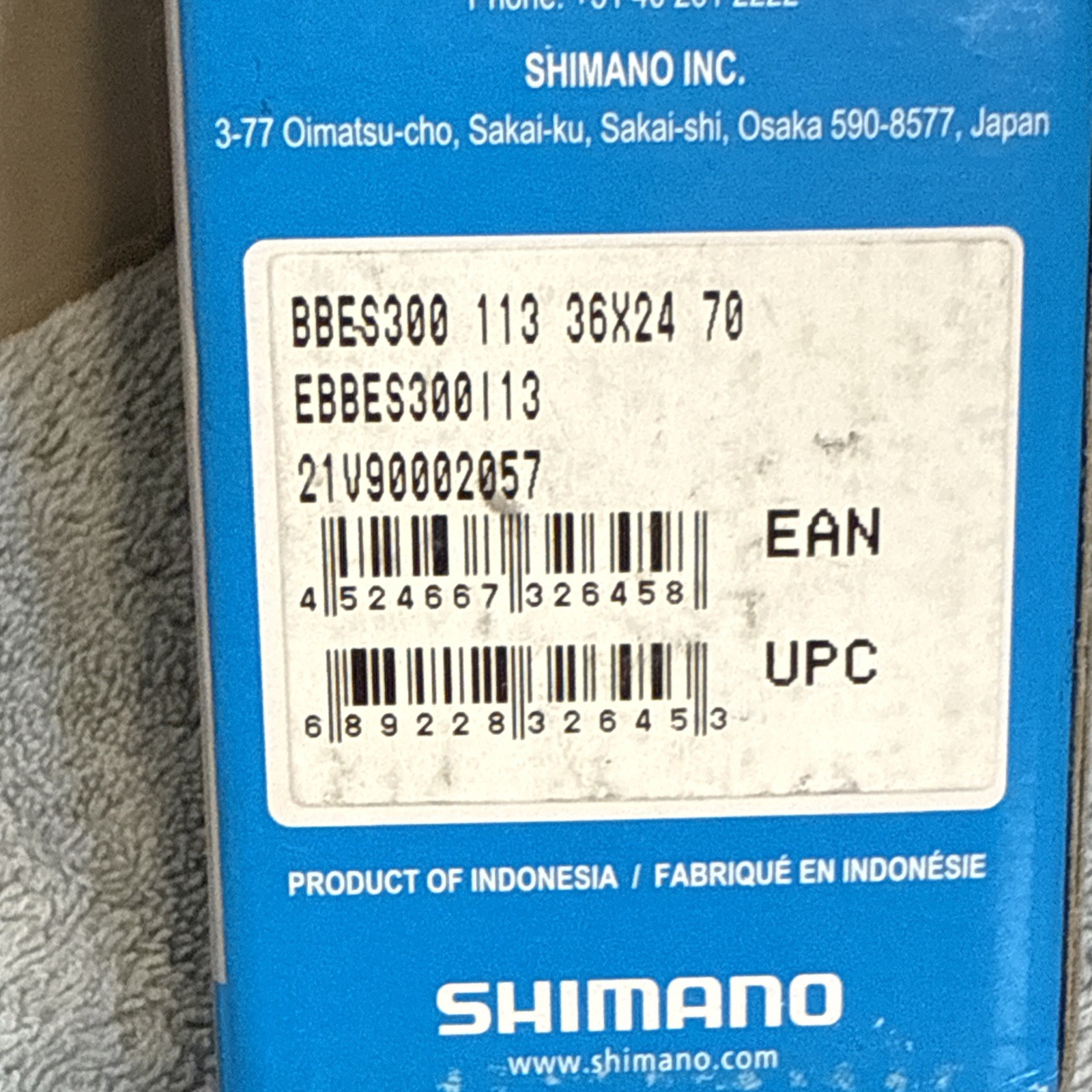 Shimano ES300 70 x 113mm Octalink V2 Spline Italian Bottom Bracket[caw]