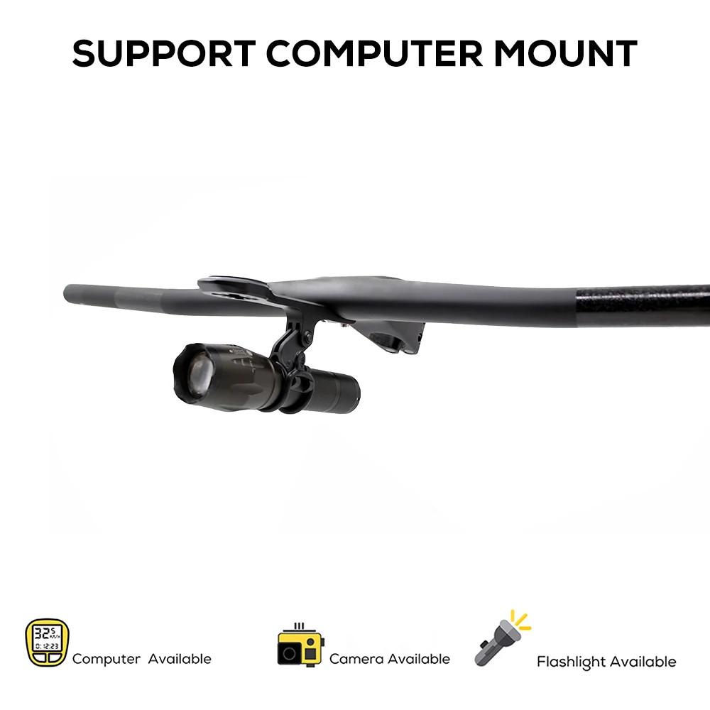 Carbon Flat T-Bar MTB Integrated Cockpit -20 Degree External Cable 720-780mm