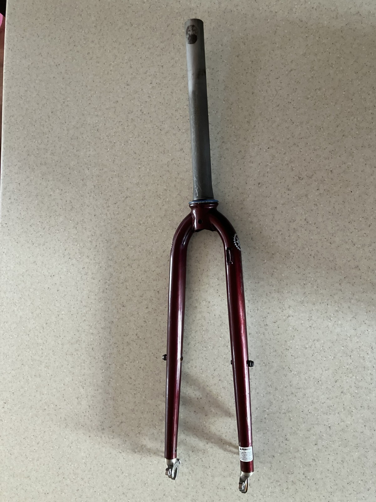 Salsa Vaya Fork – Steel – Dark red – 700c, tapered 1 1/8 to 1 1/4