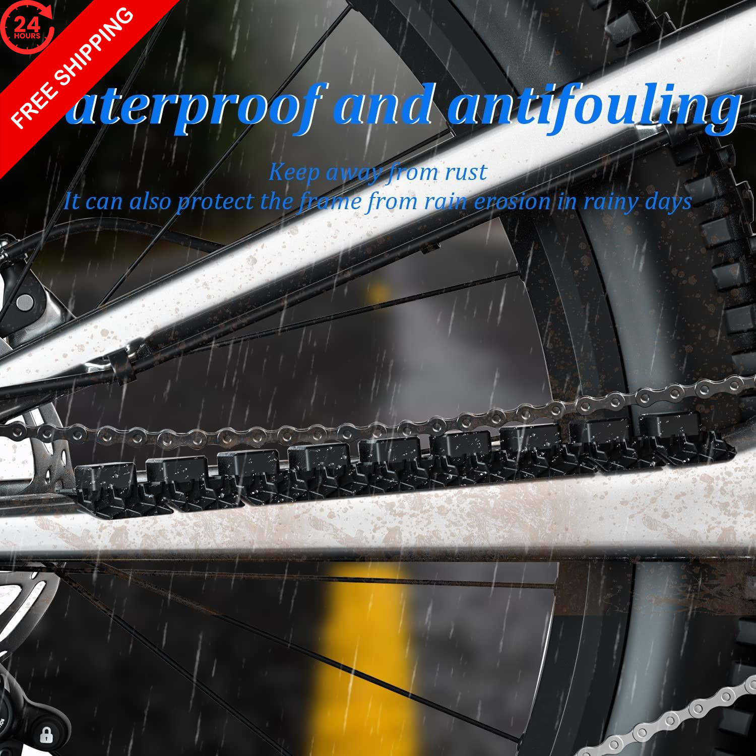 ziyue Mountain Bike Chainstay Protector, Silicone MTB Chain Guard E214