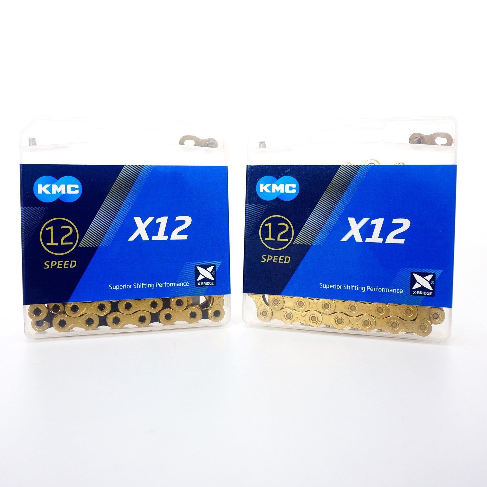 KMC X12 12 Speed Silver/Gold/Black & Gold Ti Bike Chain 126L fit SRAM Shimano