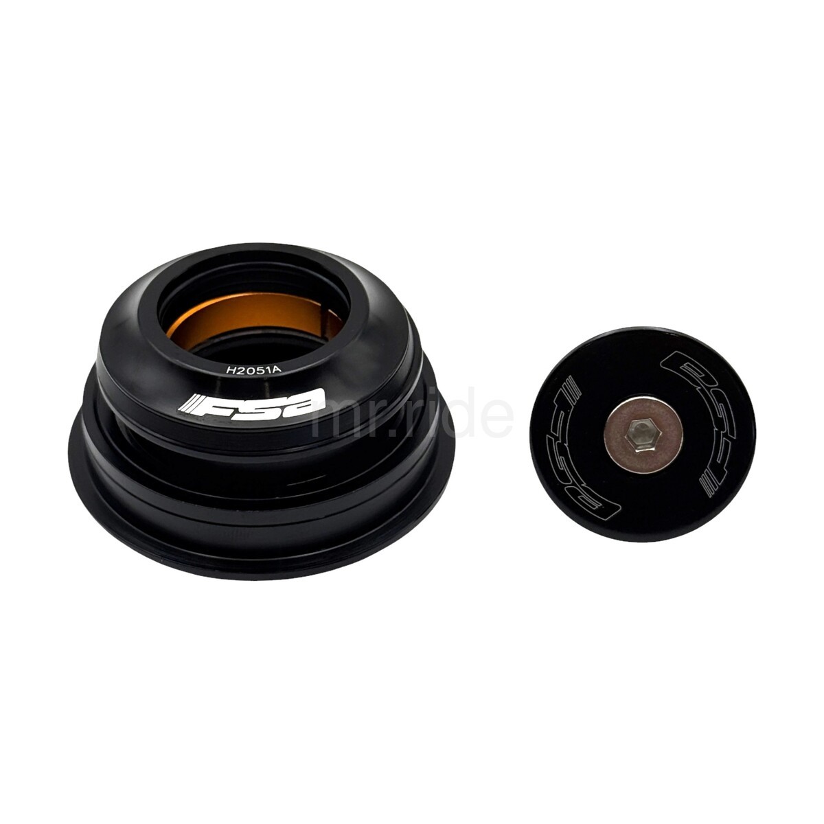 FSA Orbit 1.5 ZS Tapered Bike Headset 1-1/8″ 50mm/62mm OD Black,Cover 5.3mm