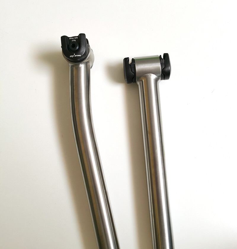 27.2 30.9 31.6 * 350 400mm Titanium alloy Seat post Bicycle Bike Setback Tube