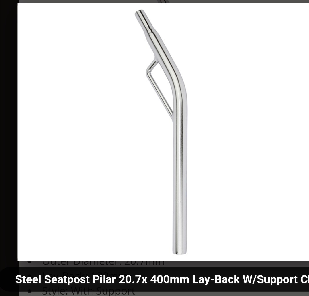 20.7mm Seat Post for Vintage Schwinn Stingray 13/16″ / 20.7mm Bicycle Seatpost
