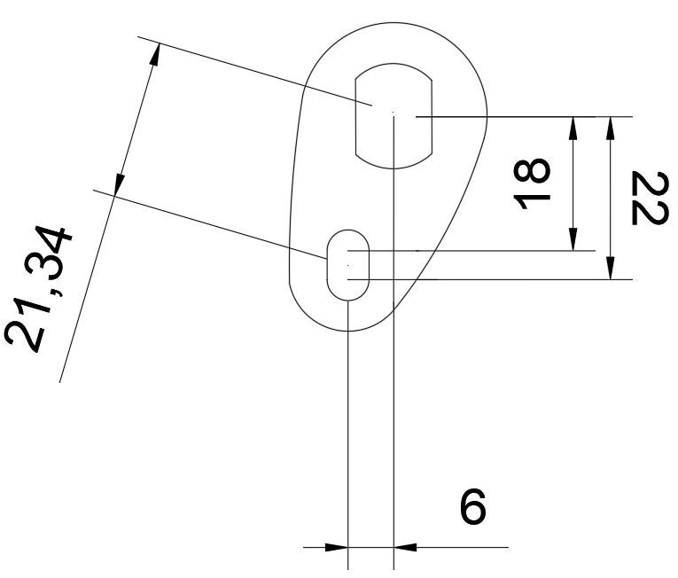 Torque Arm for e-bike Heavy-Duty 5mm Thick Stainless Steel, 14x10mm, Carrera etc