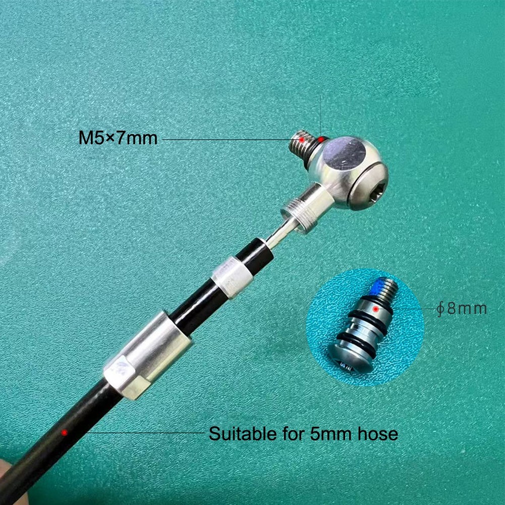 Sleek Aluminium Banjo Fitting with Reliable M5 Bolt for ZOOM875e Brakes