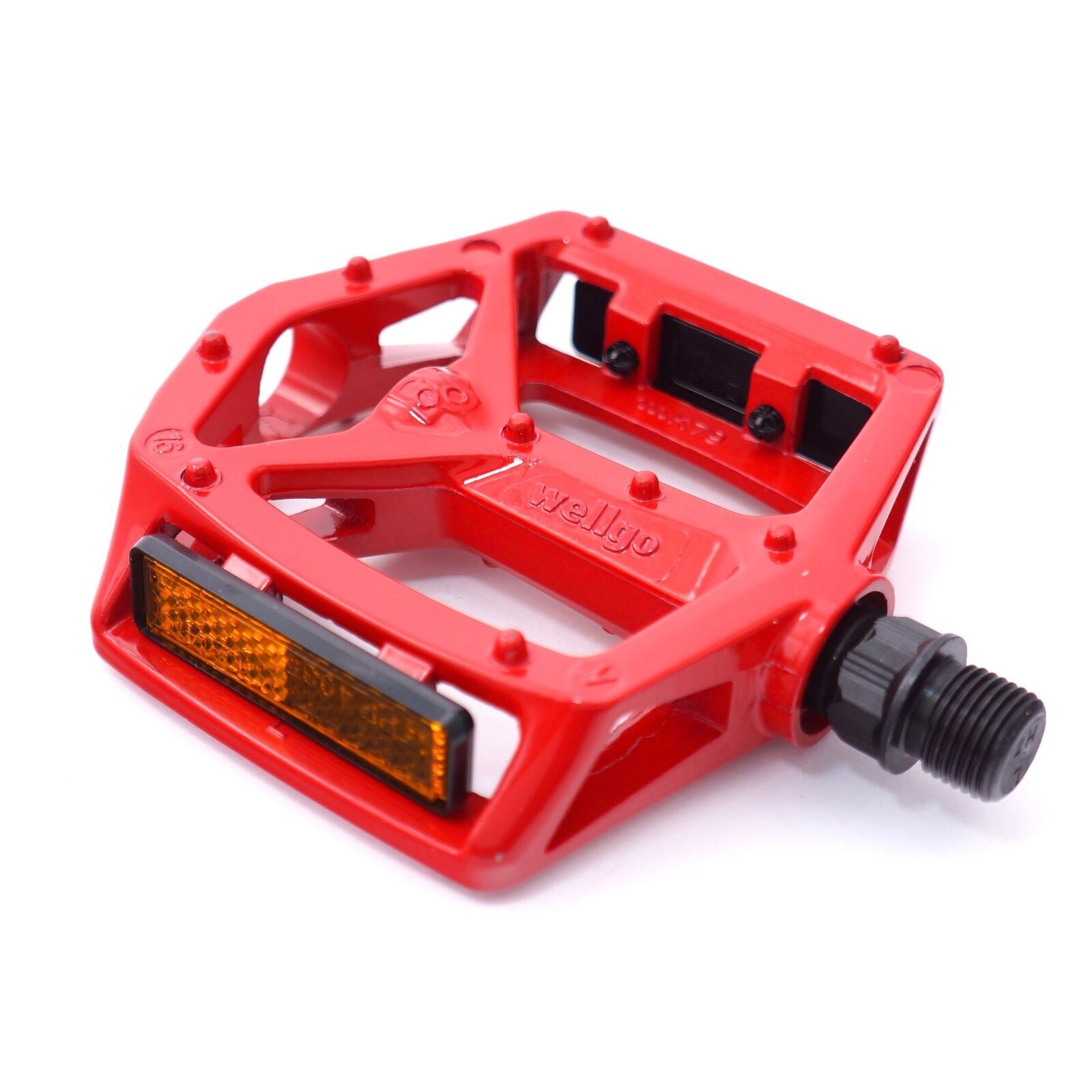 WELLGO MG-3 Fixed Pin Bike Pedals for MTB BMX DH Platform 9/16» Black Red Blue