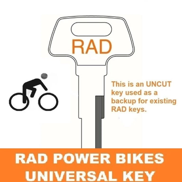 RAD POWER E-BIKE Universal Battery Key 3 Keys $16.95 | USPS Shipping