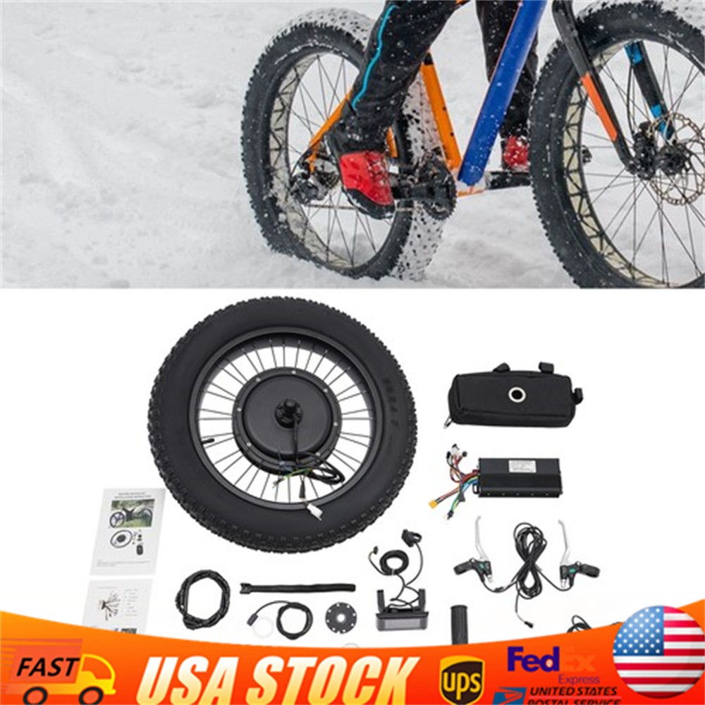 20in Rear Wheel 48V 1500W Electric Bicycle Ebike Conversion Kit Hub Motor LCD