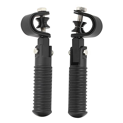 Motorcycle Foot Peg, Pair of Universal Motorcycle Highway Bar Footpegs Black