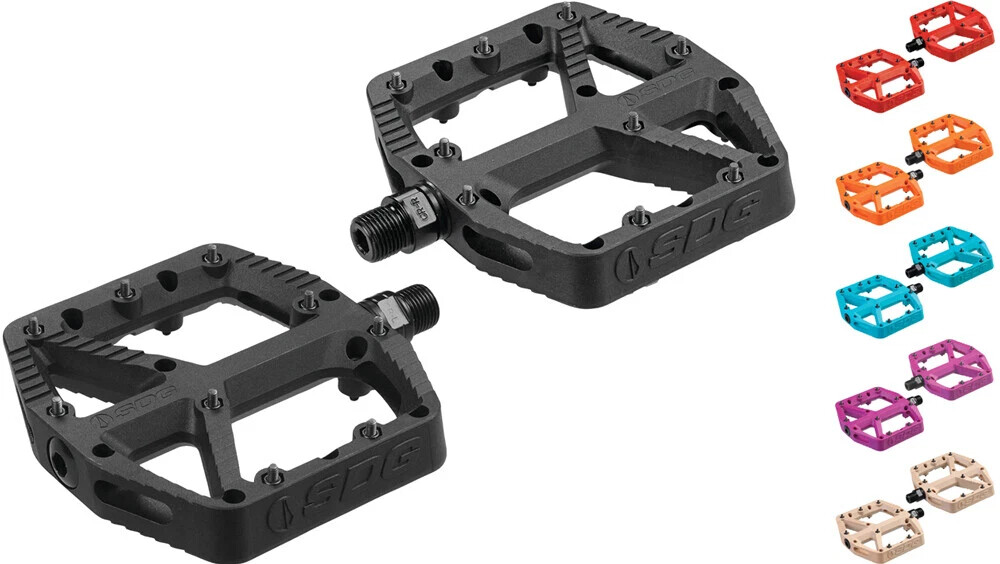 SDG Comp Pedals – Platform Composite Bicycle Bike Pedals 9/16″ 5 Colors
