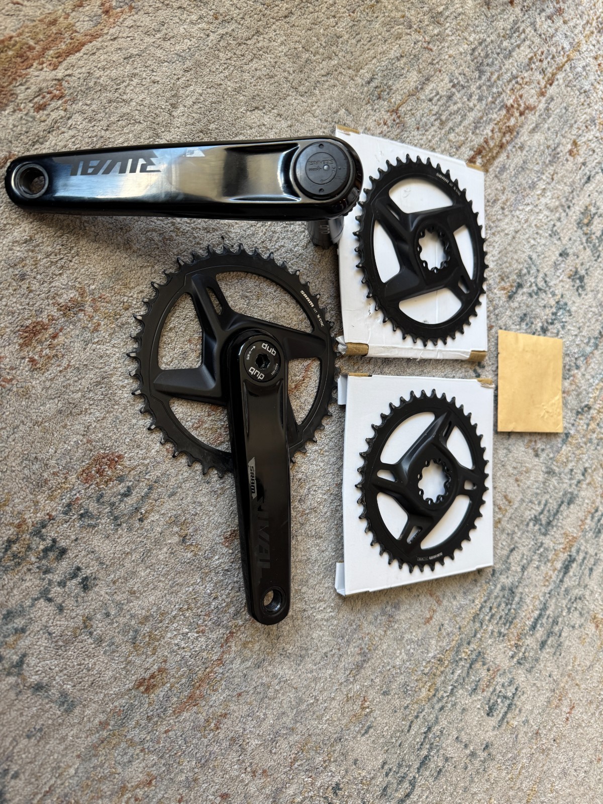 SRAM Rival 1 170mm 42/40/38-Tooth X-Sync Crankset + Power Meter