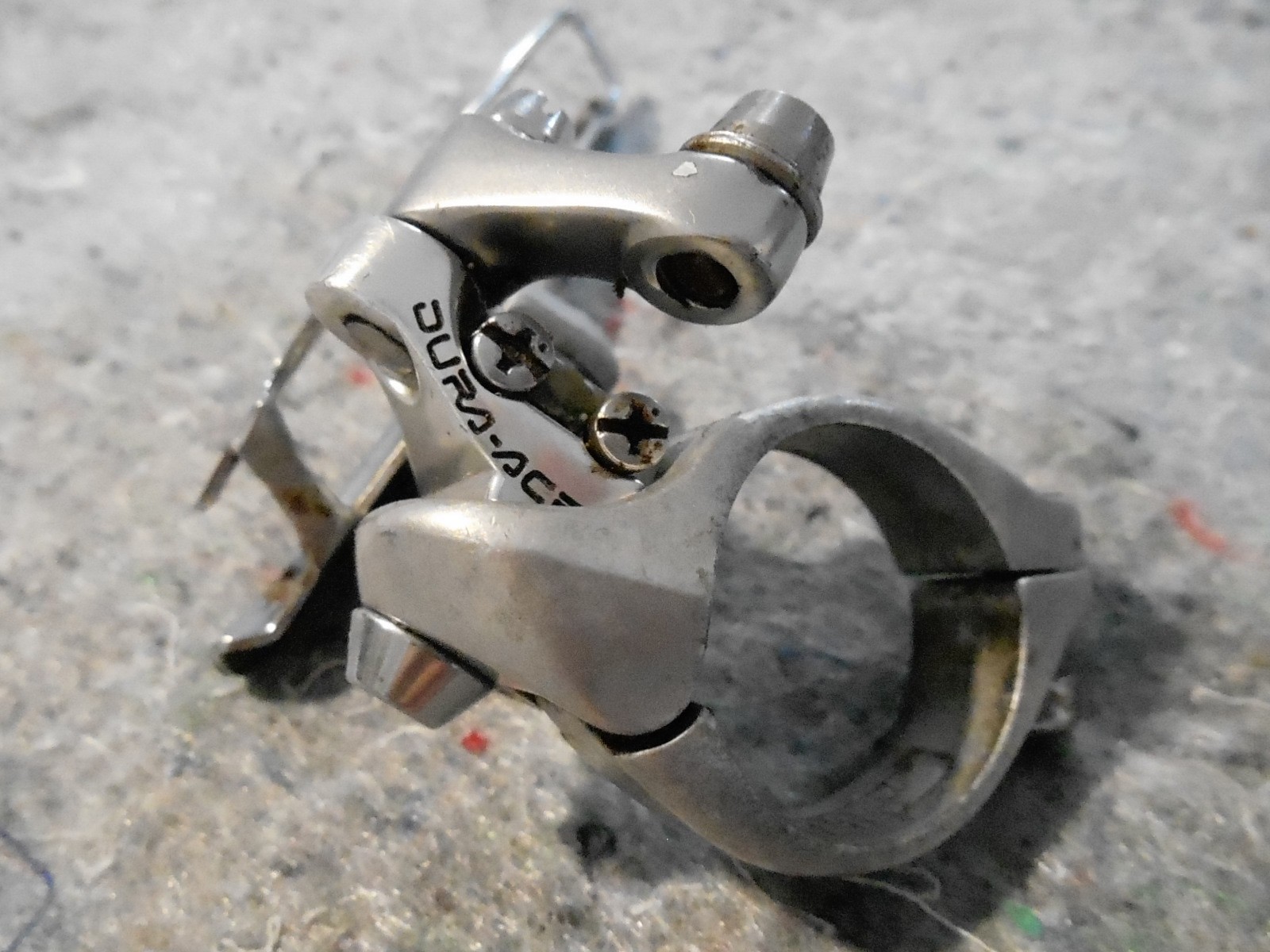 Shimano Dura Ace Double, Braze-On Mount, Bottom Pull Front Derailleur FD-7400.