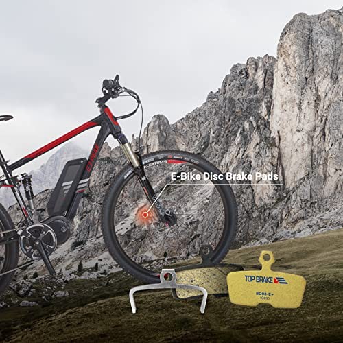 Disc Bike Brake Pads Compatible with SRAM Code R RE RSC, Gold (eMTB) – 1 Pair